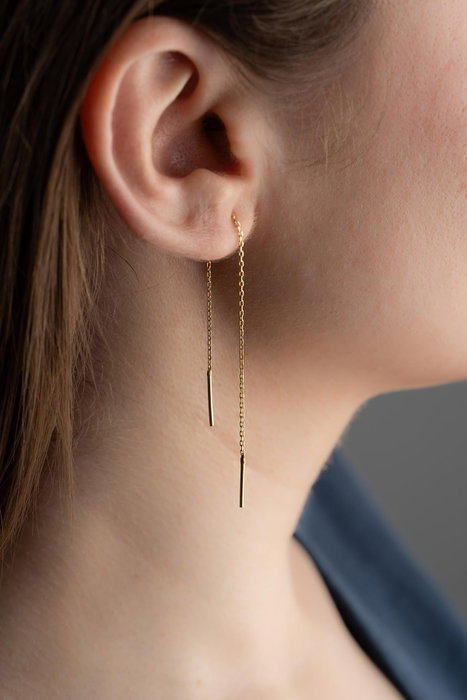 Heliophilia Silver Pendientes de Plata de Ley 925 con Recubrimiento de Oro y Circón Heliophilia Silver Pendientes de Plata de Ley 925 con Recubrimiento de Oro y Circón